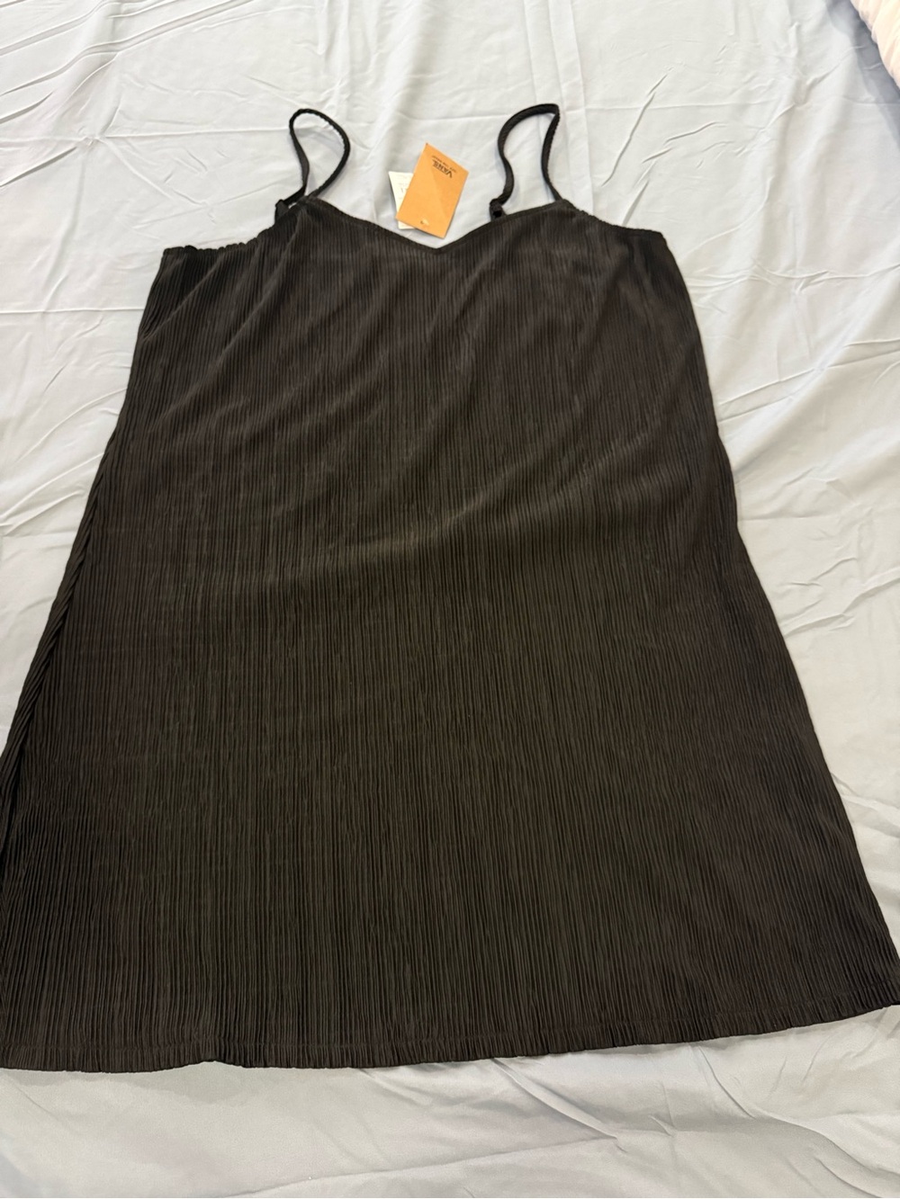 Vans Black Pleated Slip Cami Dress